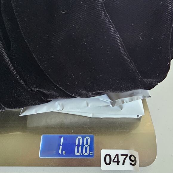 Gunne Sax Dress 7 Velvet V Neck Lace VTg Gothic Romance Puff Short Sleeve Midi - Picture 13 of 13